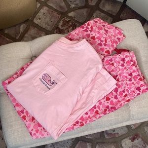 Vinyard Vines Valentine Day PJ set